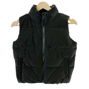 OLD NAVY Kids Black Size 8 Sleeveless Water Proof Puffer Zip Up Vest